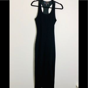 Anthropology Lazerade by Veda black maxi dress